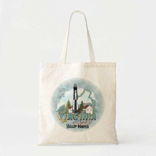 Virginia Lighthouse Tote Bag (Voorkant)