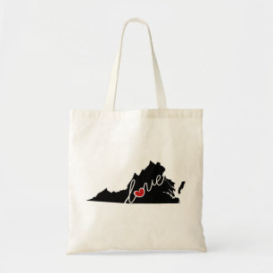 Virginia Love.  Geschenken voor VA-overs Tote Bag
