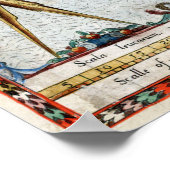 Virginia Map 1590 Poster (Hoek)