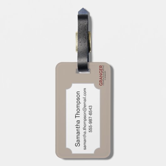 Virginia Map, 1612 Bagagelabel (Achterkant verticaal)