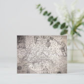 Virginia Map, 1612 Briefkaart (Staand voorkant)