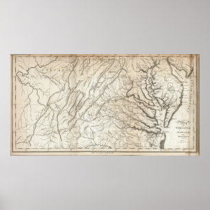 Virginia, Maryland en Delaware Poster