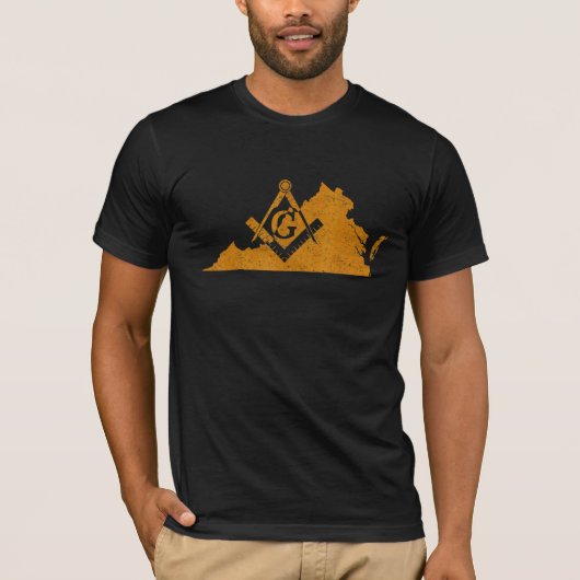 Virginia Masons Grand Lodge Af&am Freemason Father T-shirt (Voorkant)