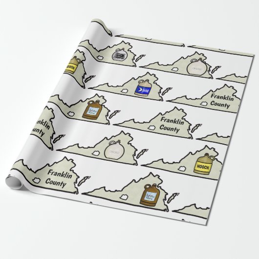 Virginia Moonshine Wrapping Paper Cadeaupapier (Uitgerold)
