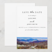 Virginia Mountains Save The Date (Voorkant / Achterkant)