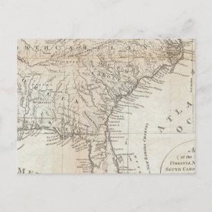 Virginia, North Carolina, South Carolina Briefkaart