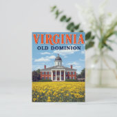 Virginia Old Dominion Briefkaart (Staand voorkant)