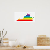 virginia rainbow poster (Keuken)