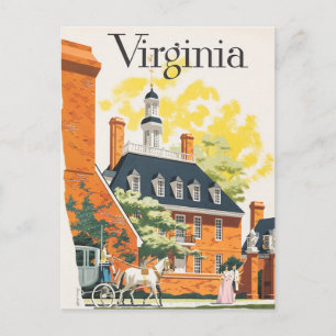 Virginia Reisposter Ansichtkaart Briefkaart