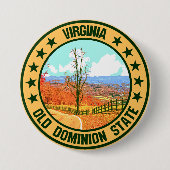 Virginia Ronde Button 7,6 Cm (Voorkant)