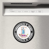 Virginia Round Emblem Magneet (Insitu (Vaatwasser))