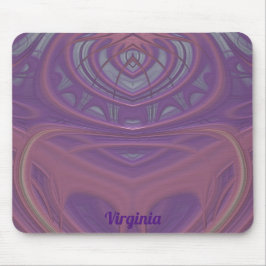 VIRGINIA ~ Roze Mauve en draagtas Muismat