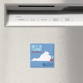 Virginia Save the Date -  stad Magneet (Insitu (Vaatwasser))