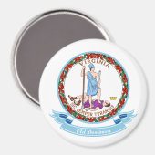 Virginia Seal Magneet (Voorkant / Achterkant)