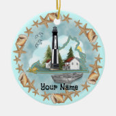 Virginia Shells Lighthouse Ornament (Voorkant)