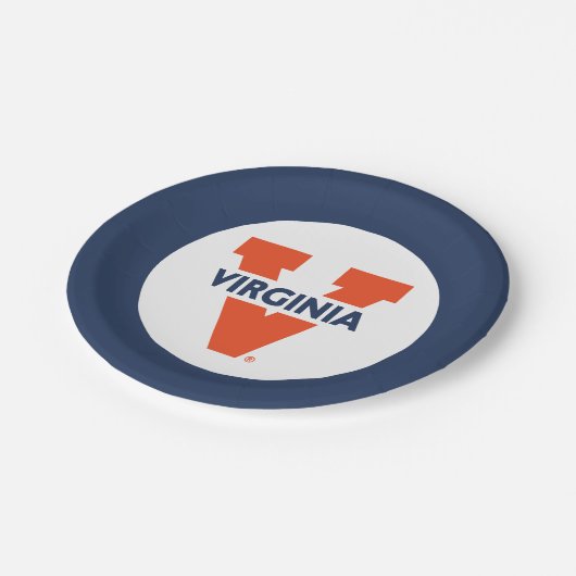 Virginia Split V Papieren Bordje (Gekanteld)