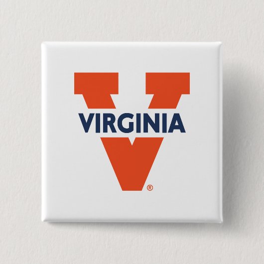 Virginia Split V Vierkante Button 5,1 Cm (Voorkant)