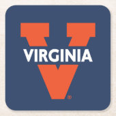 Virginia Split V Vierkante Kartonnen Onderzetter (Voorkant)