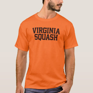Virginia Squash oranje T-shirt met logo voor en ac