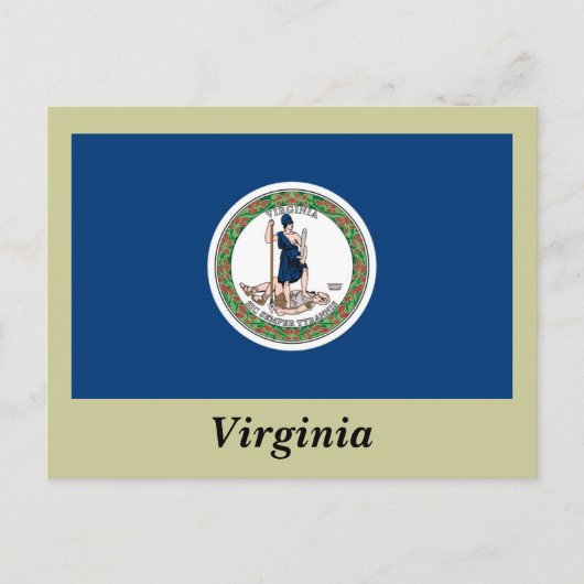 Virginia State Flag Briefkaart (Voorkant)