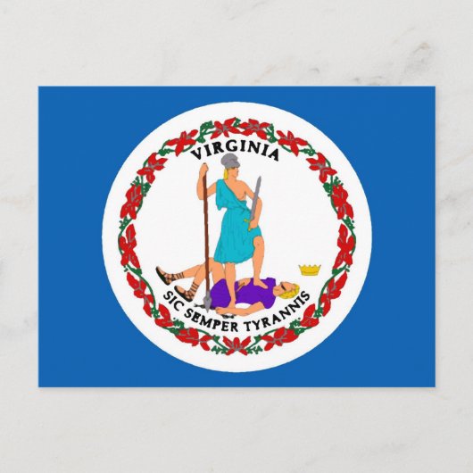 Virginia State Flag Briefkaart (Voorkant)