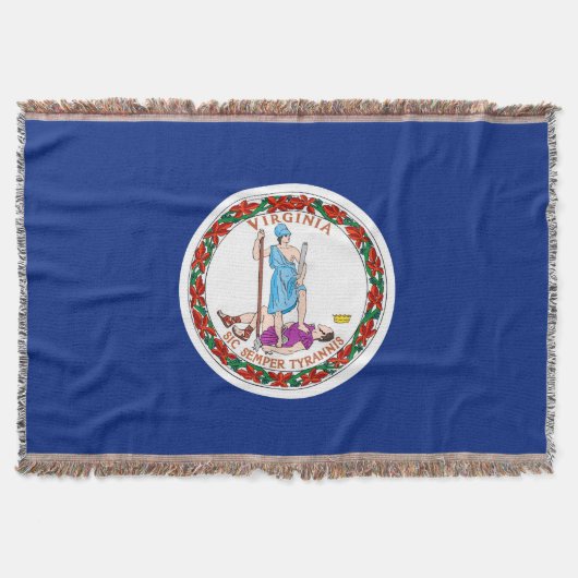 Virginia State Flag Design Decor Deken (Voorkant)