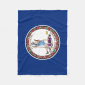 Virginia State Flag Fleece Deken (Voorkant)