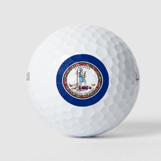 Virginia State Flag Golfballen (Voorkant)
