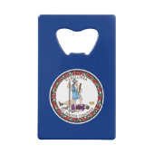 Virginia State Flag Kredietkaart Flessenopener (Achterkant)