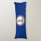 Virginia State Flag Lichaamskussen (Voorkant Verticaal)