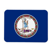 Virginia State Flag Magneet (Horizontaal)