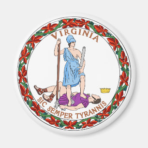 Virginia State Flag Magneet