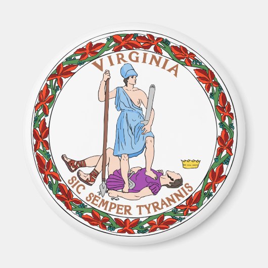 Virginia State Flag Magneet (Voorkant)