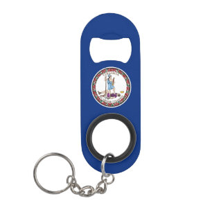 Virginia State Flag Mini Flessenopener