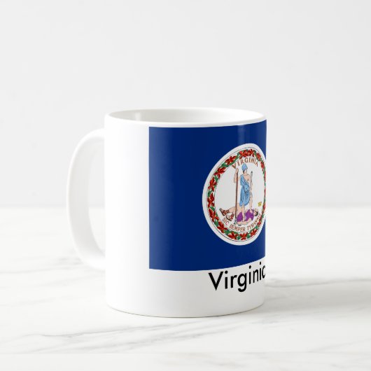 Virginia State Flag Mok (Voorkant links)