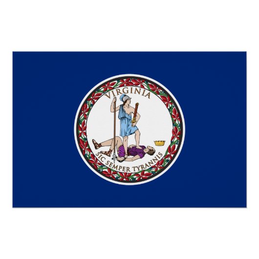 Virginia State Flag Perfect Poster (Voorkant)