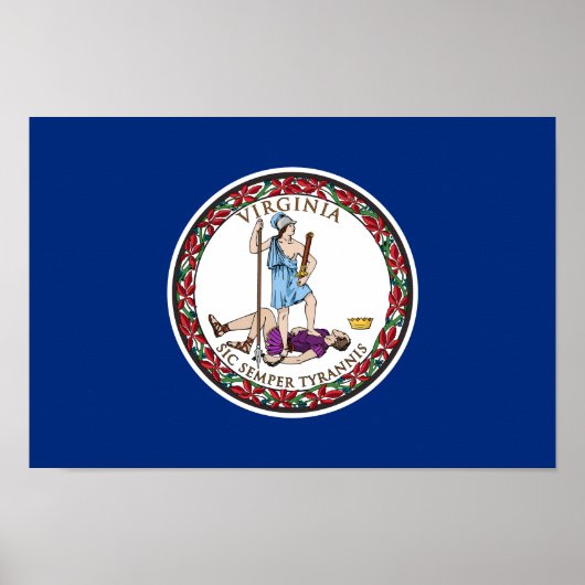 Virginia State Flag Poster (Voorkant)