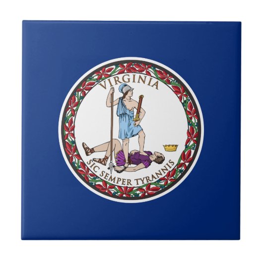 Virginia State Flag Tegeltje (Voorkant)