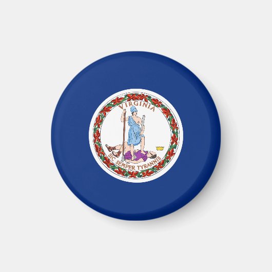 Virginia State Flag Verenigde Staten Magneet (Voorkant)