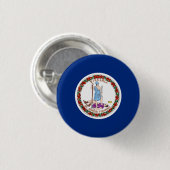 Virginia State Flag Verenigde Staten Ronde Button 3,2 Cm (Voorkant /achterkant)