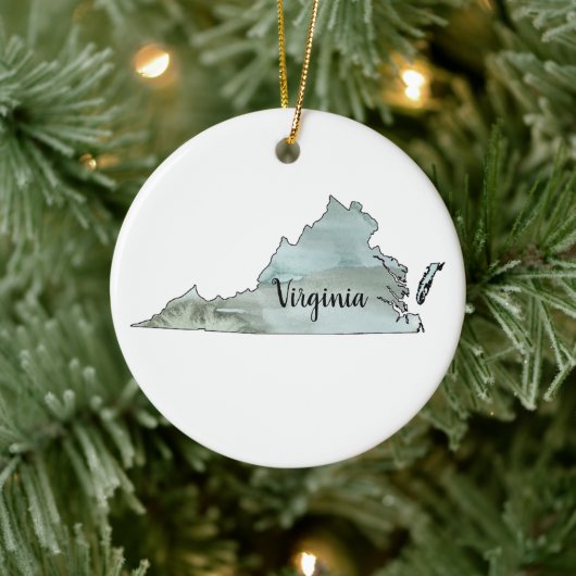 Virginia State Illustration Ornament (Boom)