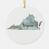 Virginia State Illustration Ornament (Voorkant)
