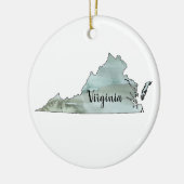 Virginia State Illustration Ornament (Links)