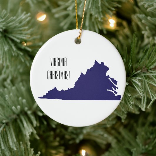 Virginia State kerst Keramisch Ornament (Boom)
