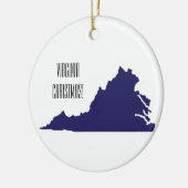Virginia State kerst Keramisch Ornament (Links)