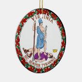 Virginia State Seal Keramisch Ornament (Rechts)