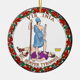 Virginia State Seal Keramisch Ornament