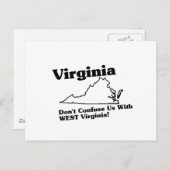 Virginia State Slogan Briefkaart (Voorkant / Achterkant)
