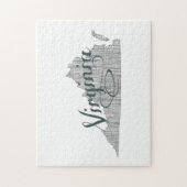Virginia State Typografie Legpuzzel (Verticaal)
