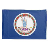 Virginia State Vlag Print Patriot Kussensloop (Achterkant)